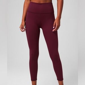 Fabletics Power Hold  Wine-Colored Leggings